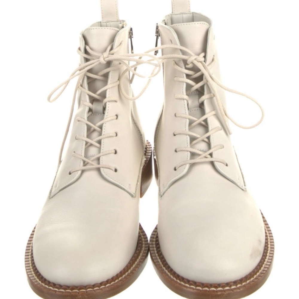 Vince Women's cream Lace-Up Boots